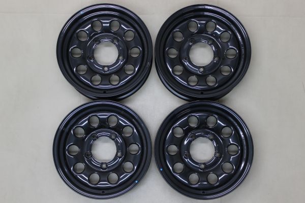 ジムニーシエラ JB74 純正スチール 15インチ ヨコハマ アイスガード G075 195/80R15 2025年製 新品スタッドレス 中古ホイール_画像2