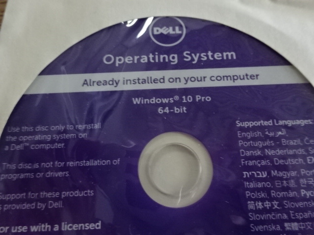 DELL Windows 10 Pro 64bit 未開封_画像2