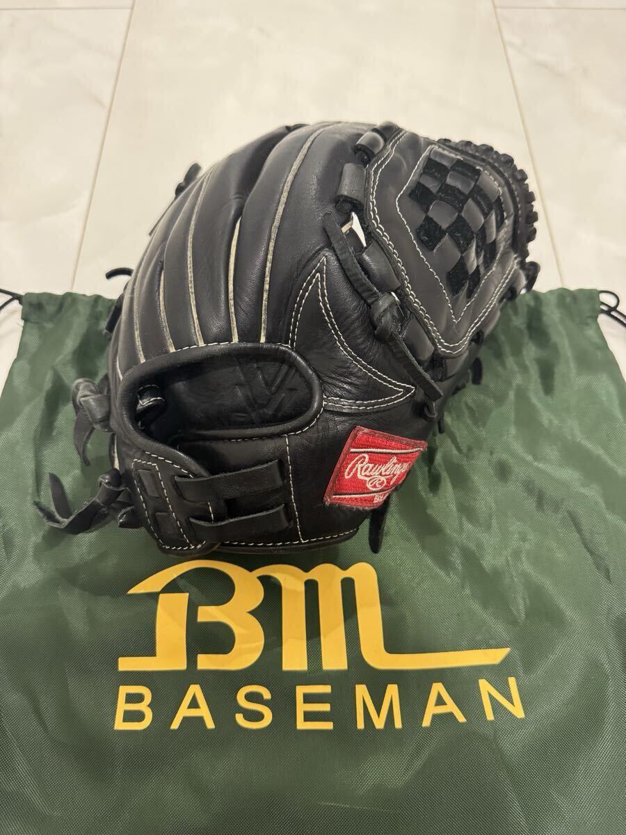[ супер хорошая вещь ][ немедленно битва сила ]Rawlings low кольцо s подросток для софтбола перчатка черный [10.5 дюймовый ] Junior Kids 