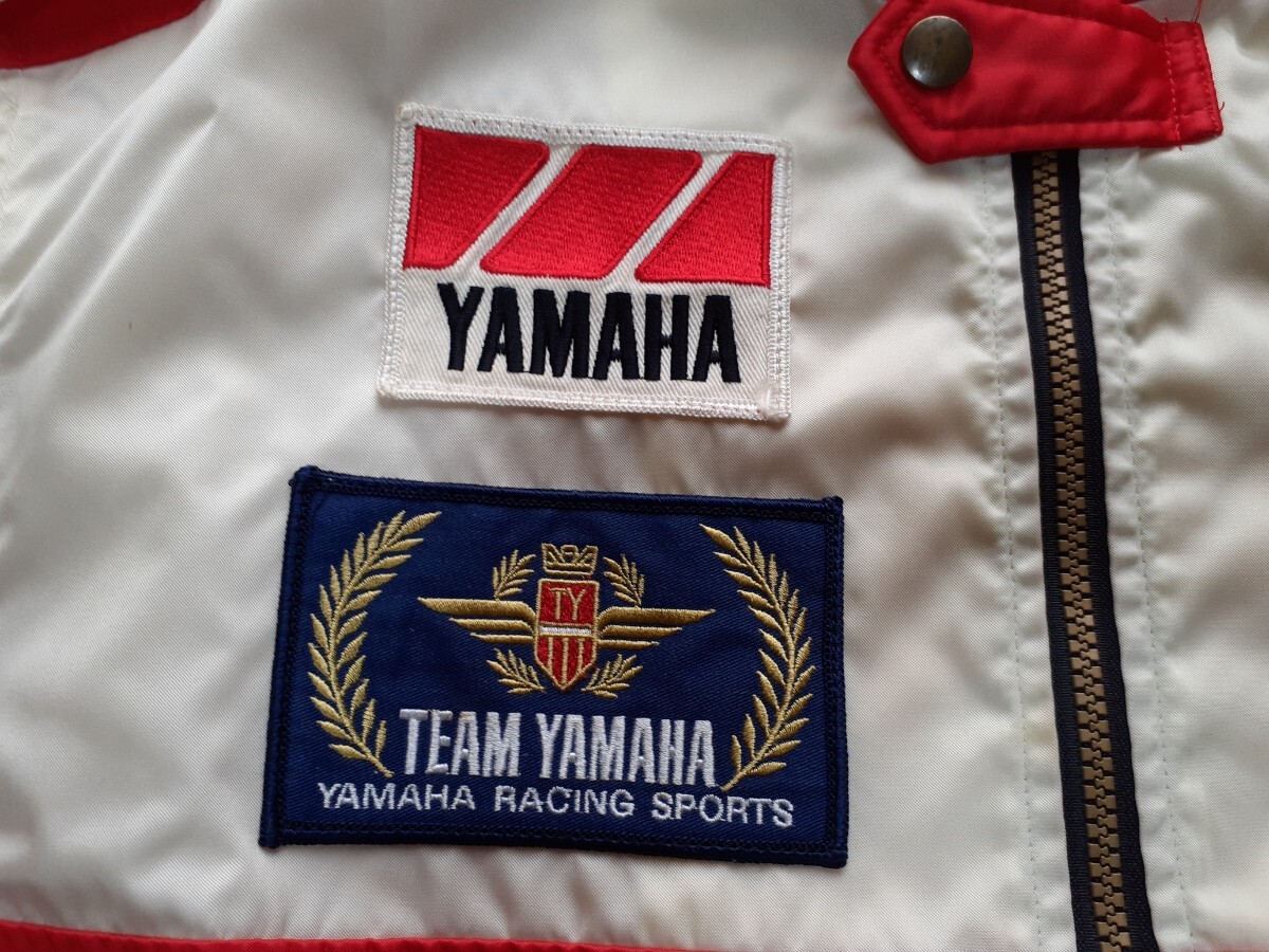 ★当時物 TEAM YAMAHA ファクトリージャケット YZR500 WGP ヤマハレーシングチーム ヴィンテージ レイニー ローソン ロバーツ 良品★ _画像3