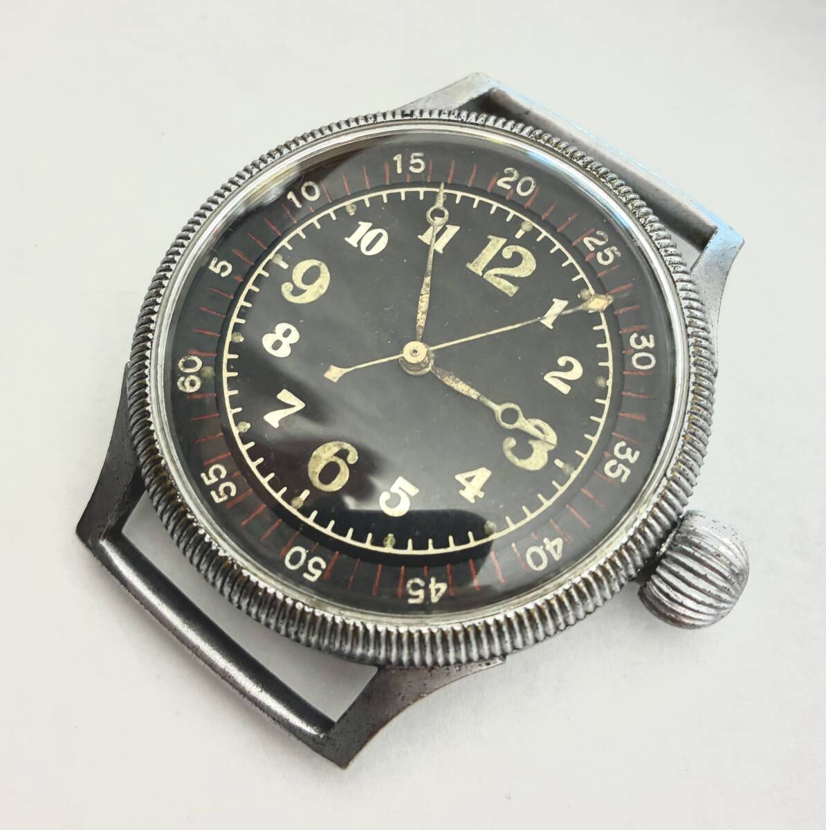 天測時計 SEIKOSHA 精工舎 セイコー 19型 日本 海軍 航空隊 9石 手巻 機械式 航空 懐中 腕時計 ミリタリー オーバーホール 稼働 オリジナル_画像6