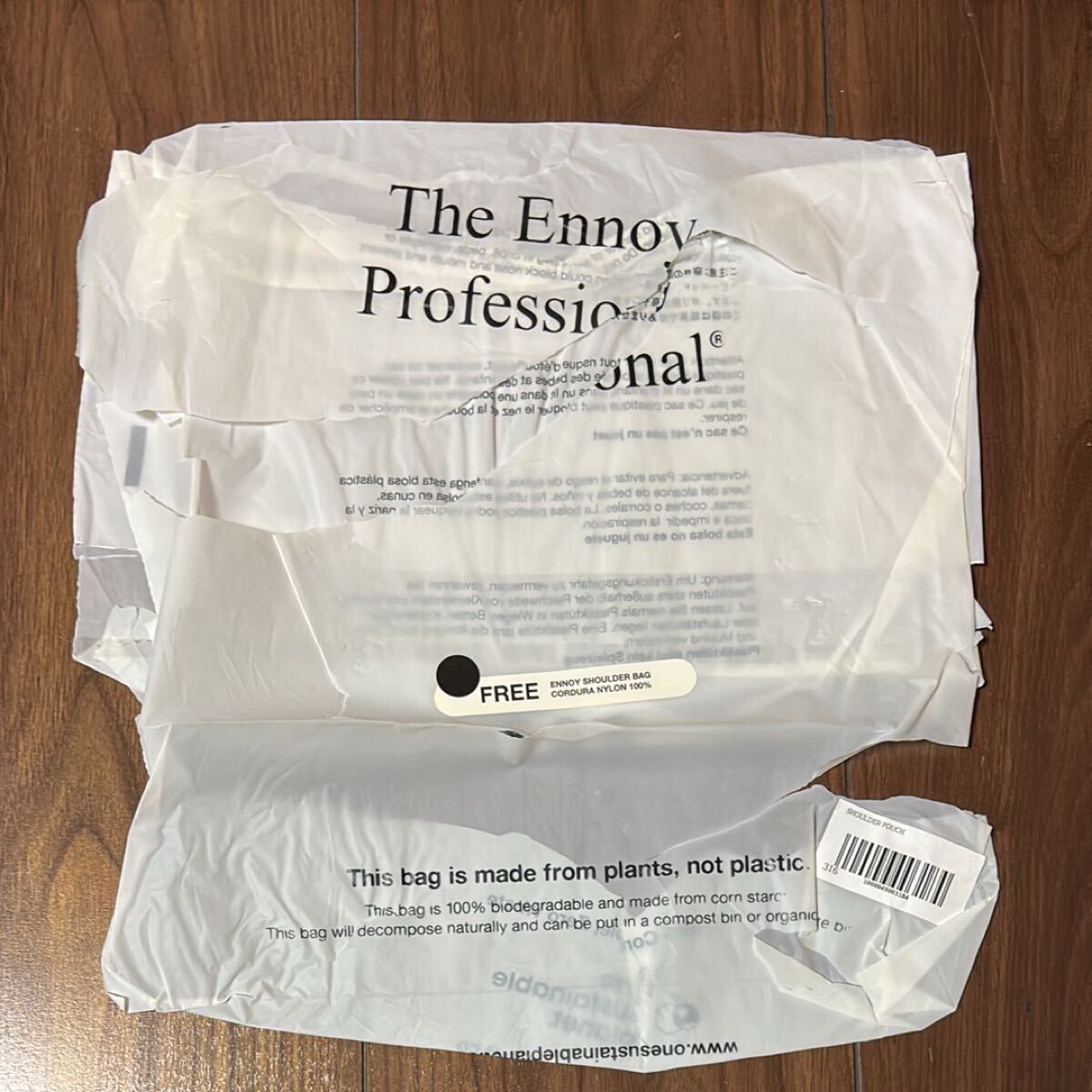 【新品未使用】ENNOY Shoulder Bag Black エンノイ ショルダーバッグ_画像2