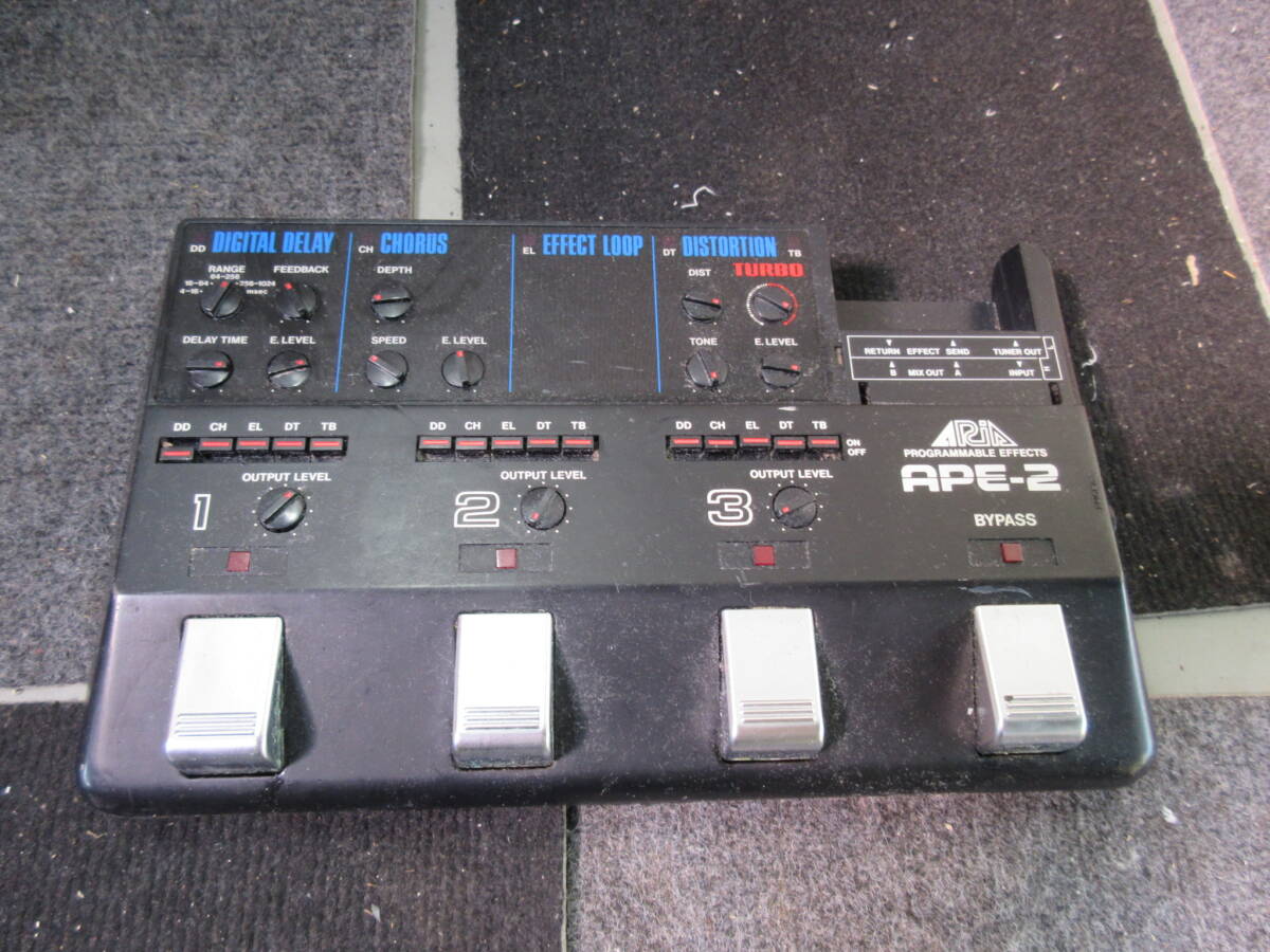 棚20・A1087　ARIA 　APE-2 マルチエフェクター　現状品_画像1