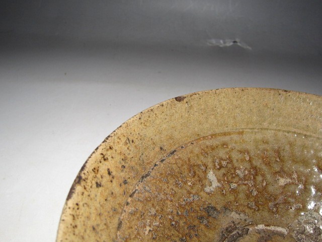 時代 高麗青磁茶碗 「湖月」 表千家七代 如心斎花押 ※口にカケ有り　　m999_画像8