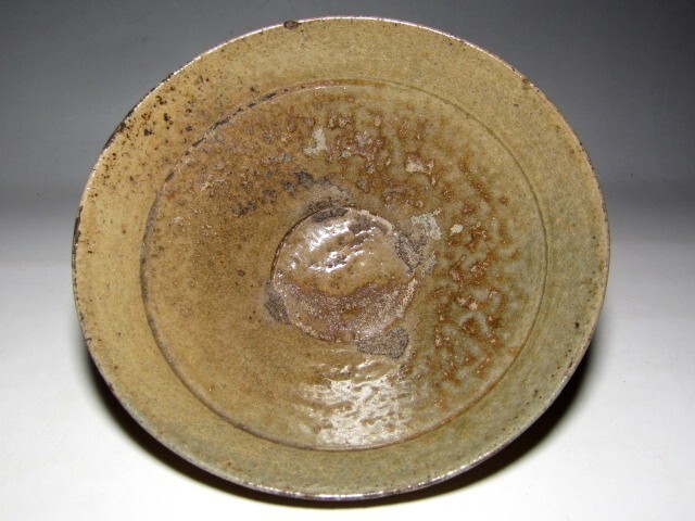 時代 高麗青磁茶碗 「湖月」 表千家七代 如心斎花押 ※口にカケ有り　　m999_画像5