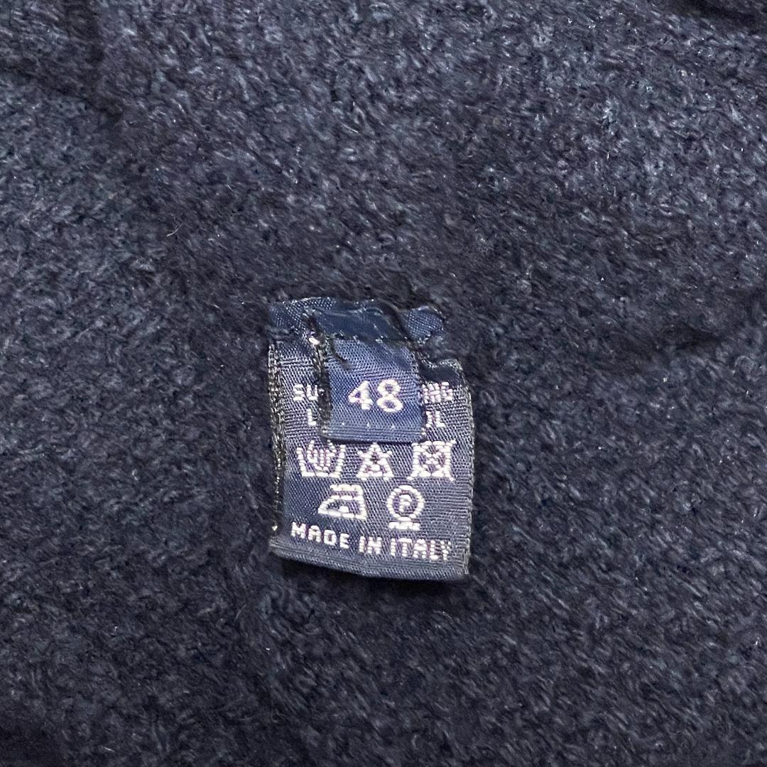 Drumohr ドルモア タートルネック ケーブルニット セーター 48 L 紺 ネイビー スーパージーロンラムズウール_画像5