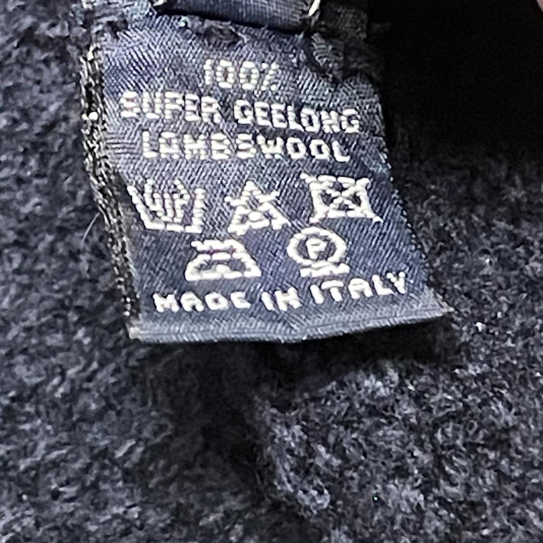 Drumohr ドルモア タートルネック ケーブルニット セーター 48 L 紺 ネイビー スーパージーロンラムズウール_画像6