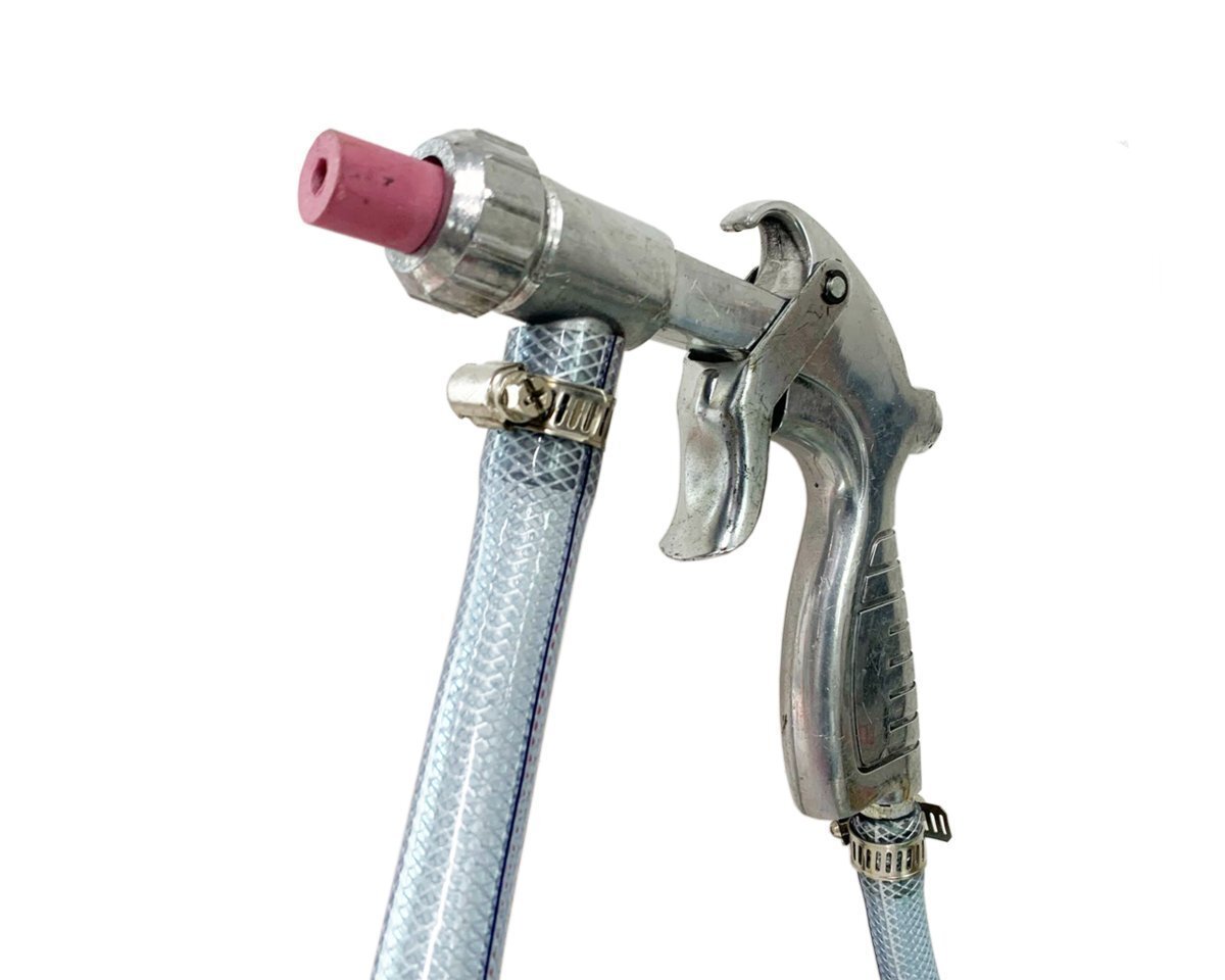 サンドブラストキャビネット 大型 容量220L 日本語説明書付き LEDライト＆ブラストガン付 さび落とし 研磨機 剥離 錆び取り TKS017※の画像9