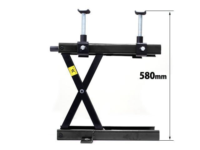 ロングアダプター付 モーターサイクルジャッキ 専用ハンドル付 バイクジャッキ バイクスタンド 耐荷重500kg 動画有 TD7014-1B_画像4