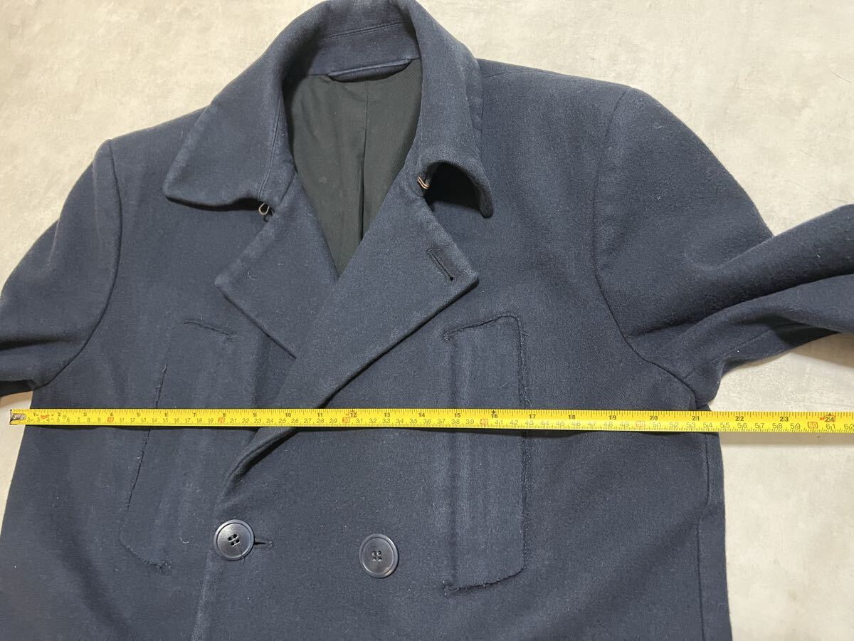 【ここのえタグ】Maison Martin Margiela 09AW 10Line Navy Wool Men's Peacoat - Size 48 マルジェラ Pコート ウール 紺 ネイビー_画像9