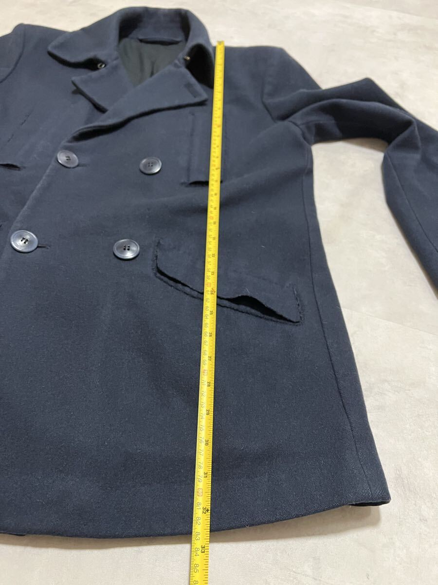 【ここのえタグ】Maison Martin Margiela 09AW 10Line Navy Wool Men's Peacoat - Size 48 マルジェラ Pコート ウール 紺 ネイビー_画像10