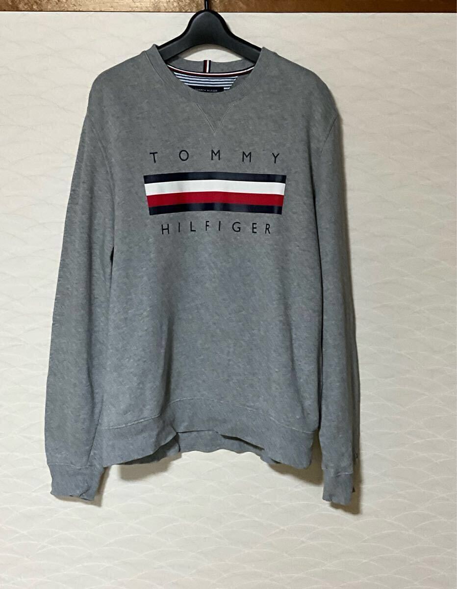 TOMMYHILFIGER トレーナー グレー 長袖　Lサイズ　　_画像1