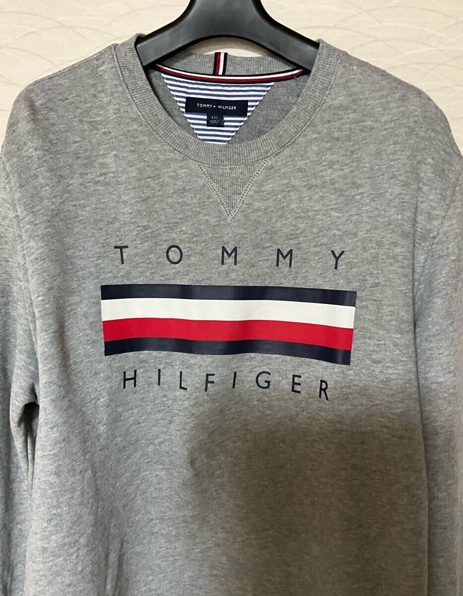 TOMMYHILFIGER トレーナー グレー 長袖　Lサイズ　　_画像3
