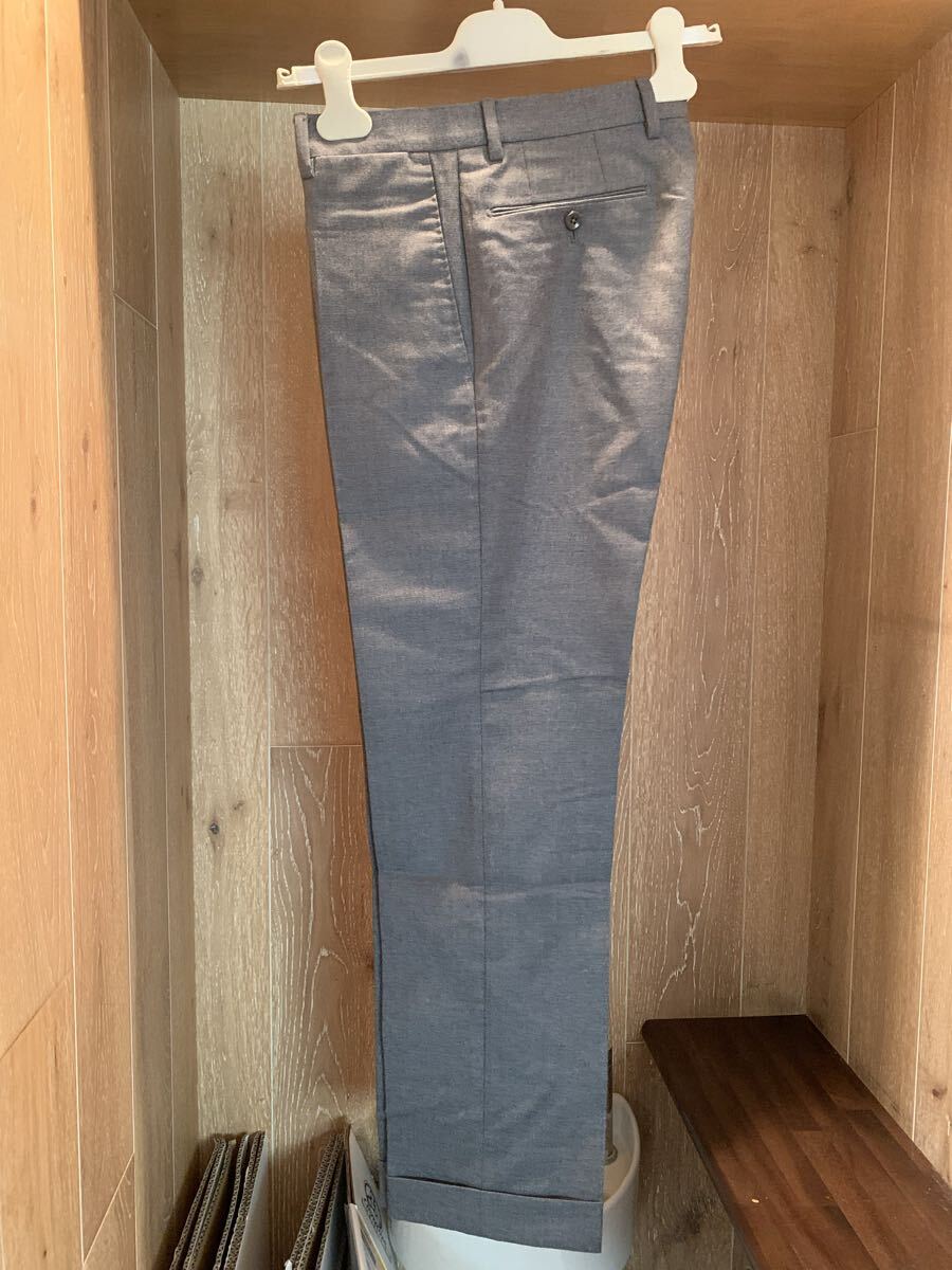 インコテックス　ウールスラックス グレー サイズ46 スーパー100‘s_画像2