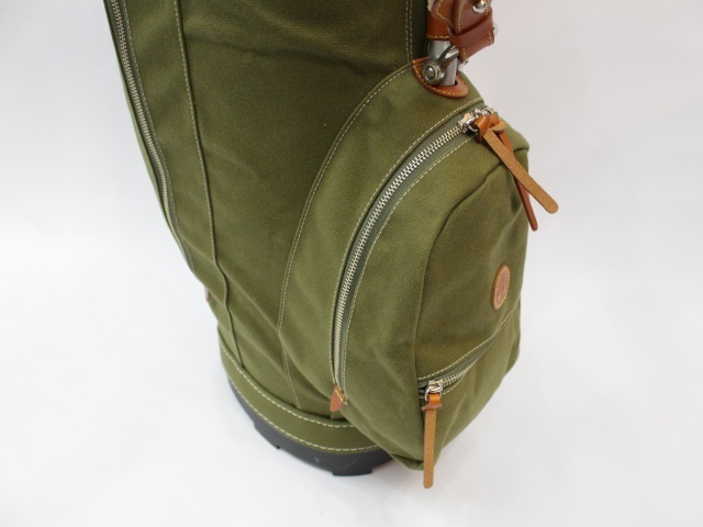 木の庄帆布 キャディバッグ グリーン 中古 超美品! 3983_画像5