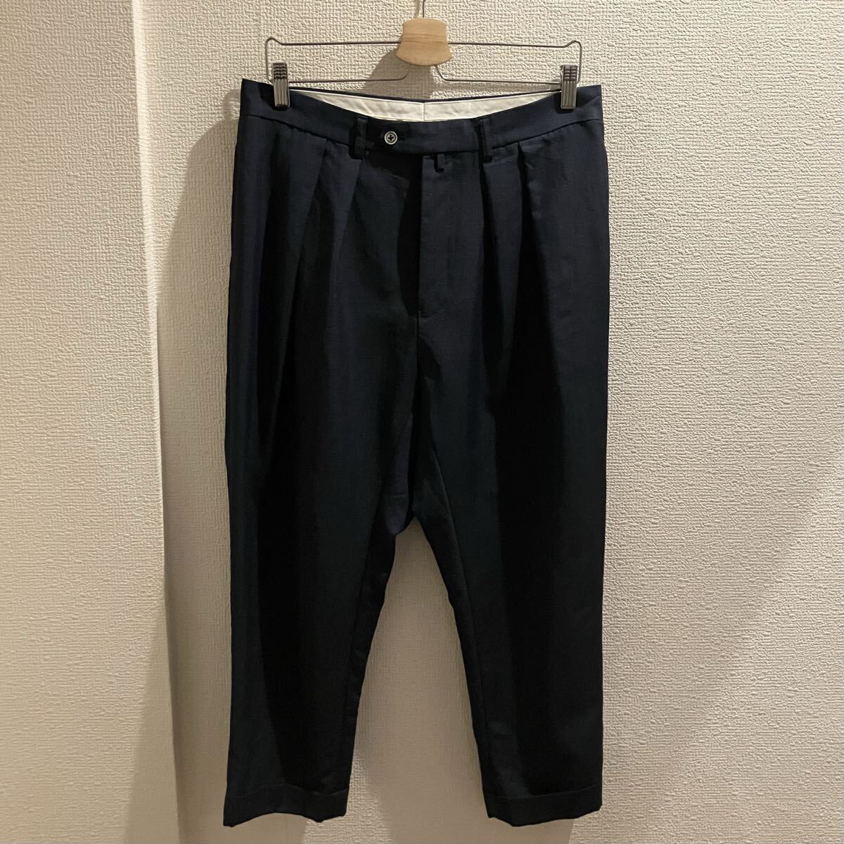 ニート NEAT モヘア混スラックスパンツ48_画像1