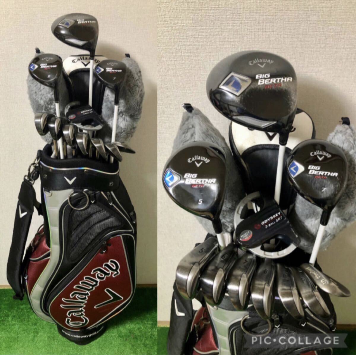 超豪華☆キャロウェイ BiG BERTHA BEAT等 男性用キャロウェイセット キャロウェイ製 キャディバッグ付_画像1