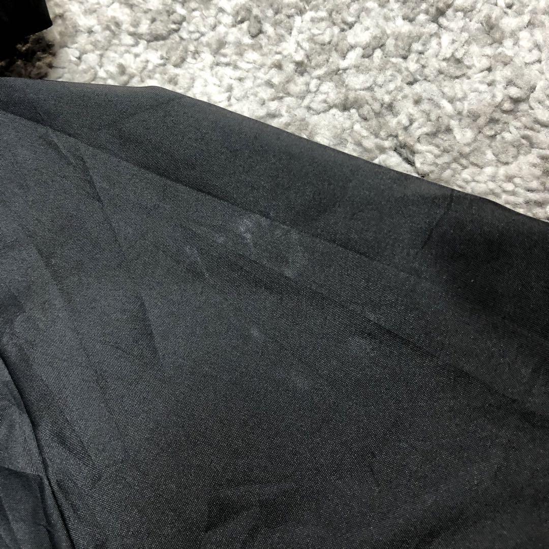 アディダス ナイロンジャケット 黒 フード付き ブラック XLサイズ_画像8