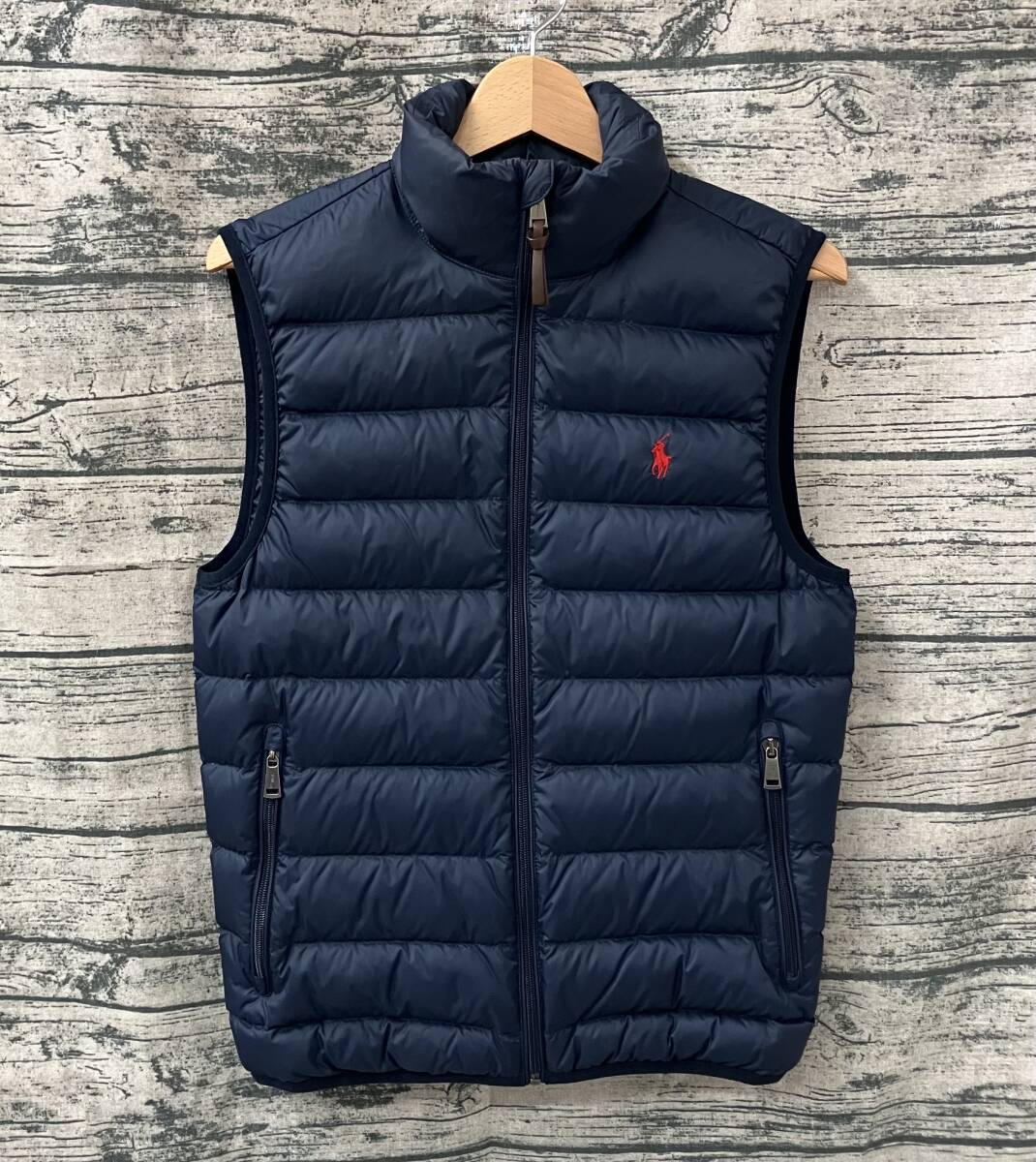 POLO RALPH LAUREN ダウンベスト XS ネイビー_画像1