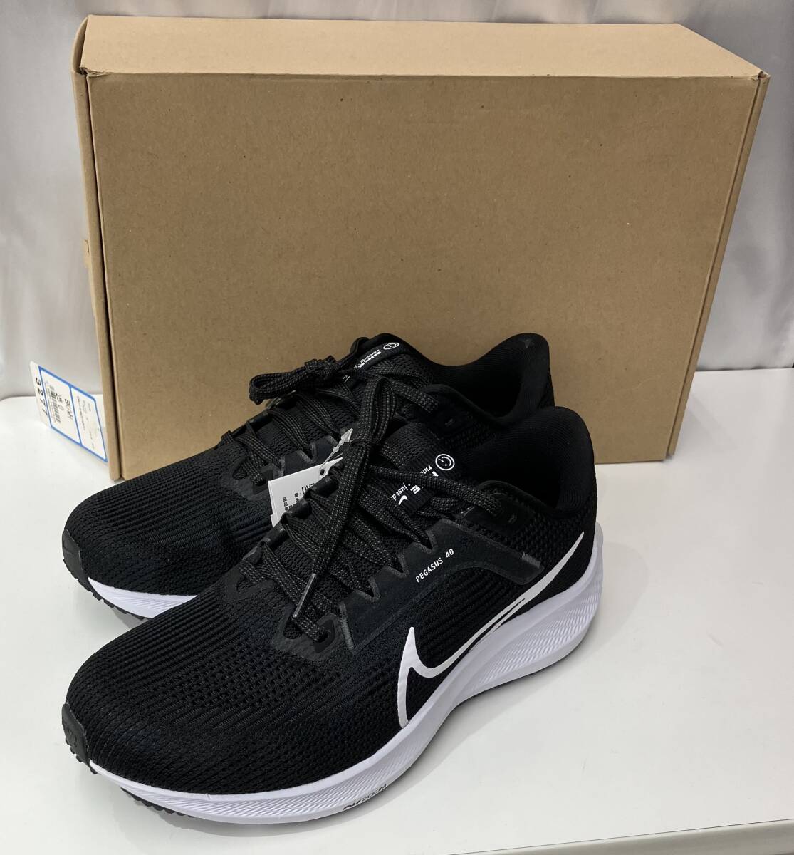 NIKE ナイキ AIRZOOM PEGASUS 40ワイド DV7480-001 BLK 25cm_画像1