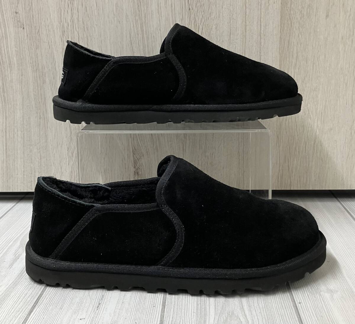 UGG アグ 3010 KENTON ケントン スリッポン ムートン シューズ 27cm ブラック_画像3