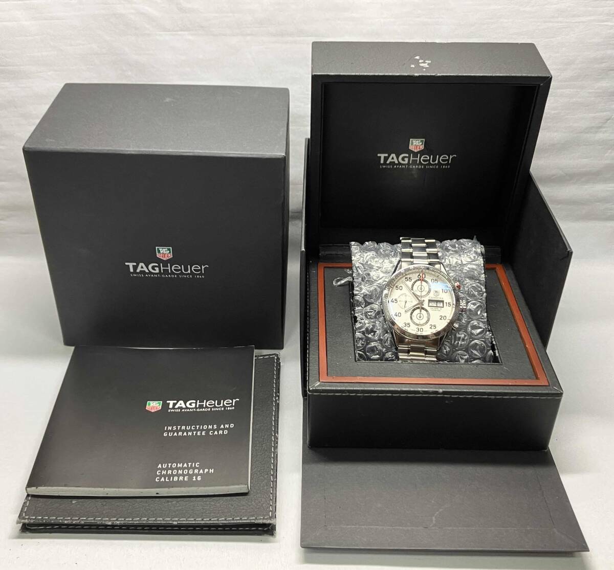 タグホイヤー TAG HEUER カレラ キャリバー16 CV2A11 自動巻き メンズ クロノグラフ 箱/説付_画像2