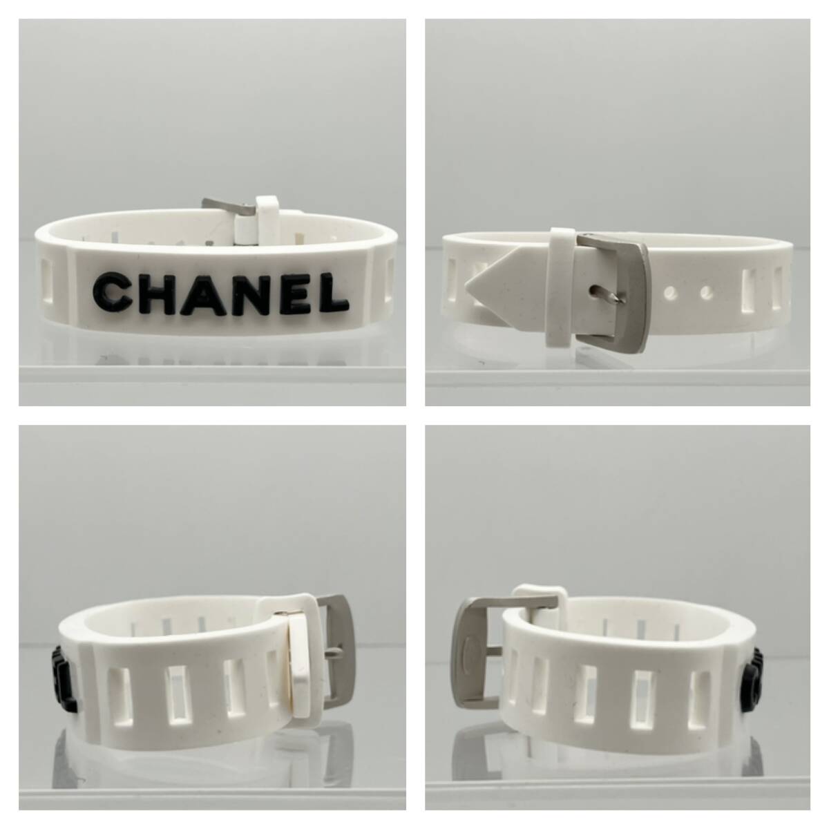 CHANEL シャネル 99P ラバーブレス 約16.5cm ブランドアクセサリー_画像2