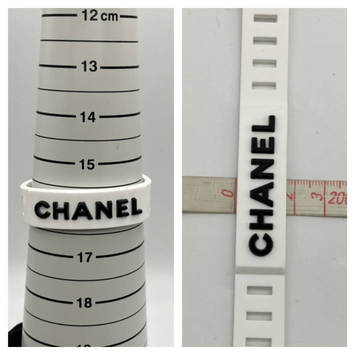 CHANEL シャネル 99P ラバーブレス 約16.5cm ブランドアクセサリー_画像3