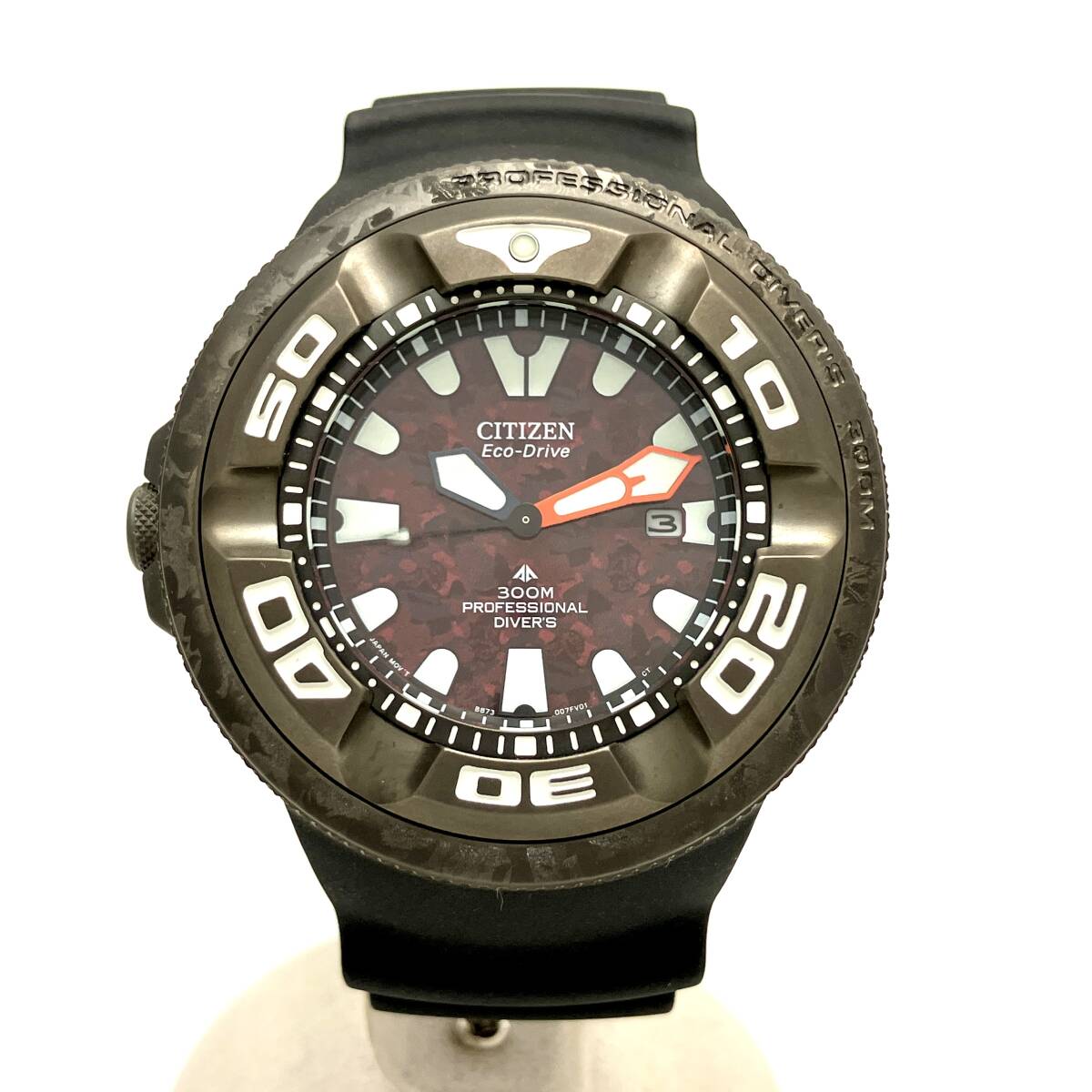 箱 保証書 延長バンド 付 CITIZEN シチズン PROMASTER プロマスター MARINE ゴジラコラボ BJ8059-03Z 世界限定3000本 ソーラー 腕時計_画像2