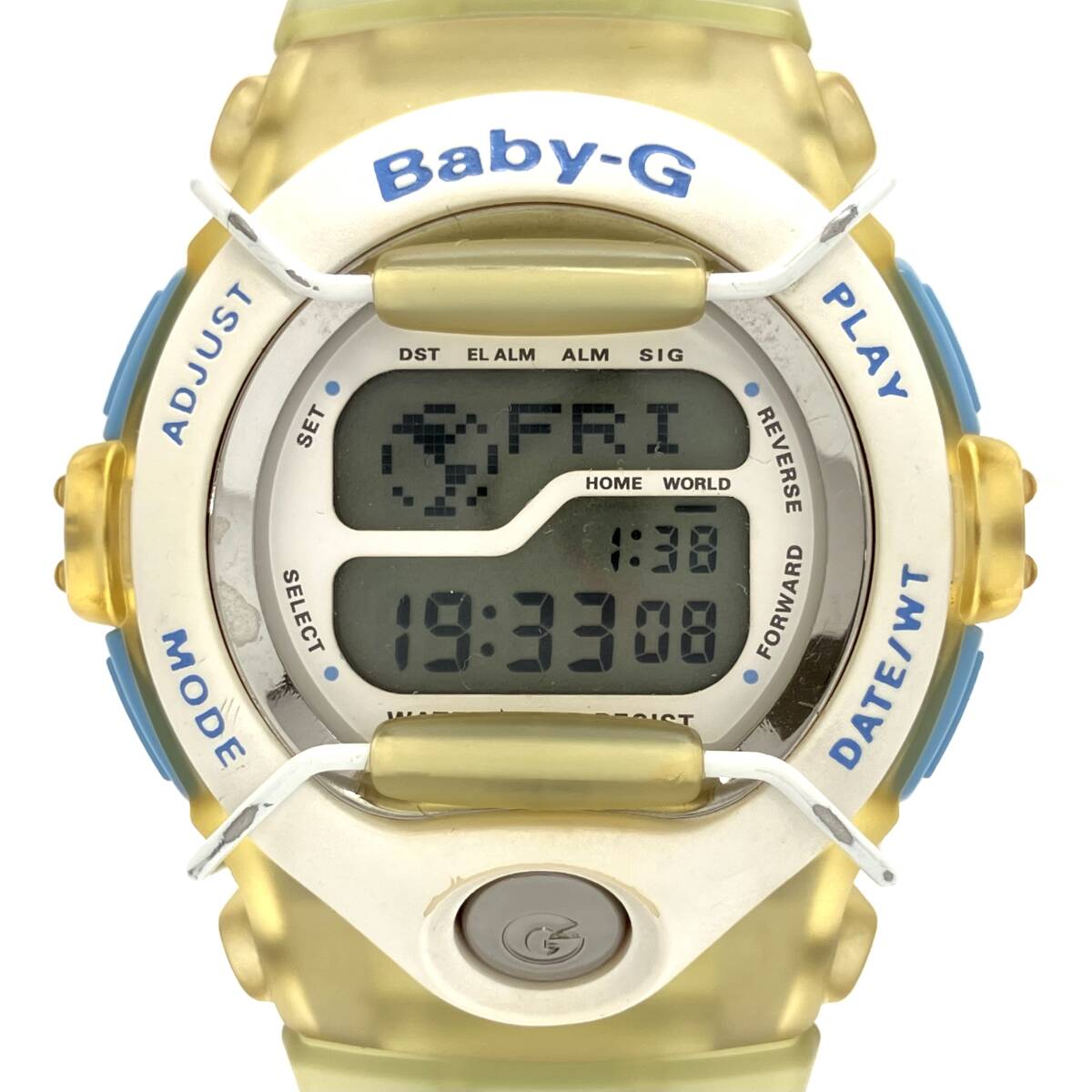 CASIO カシオ Baby-G BGT-100 クォーツ トリッパー イエロー スケルトン レディース 腕時計 本体のみ_画像1