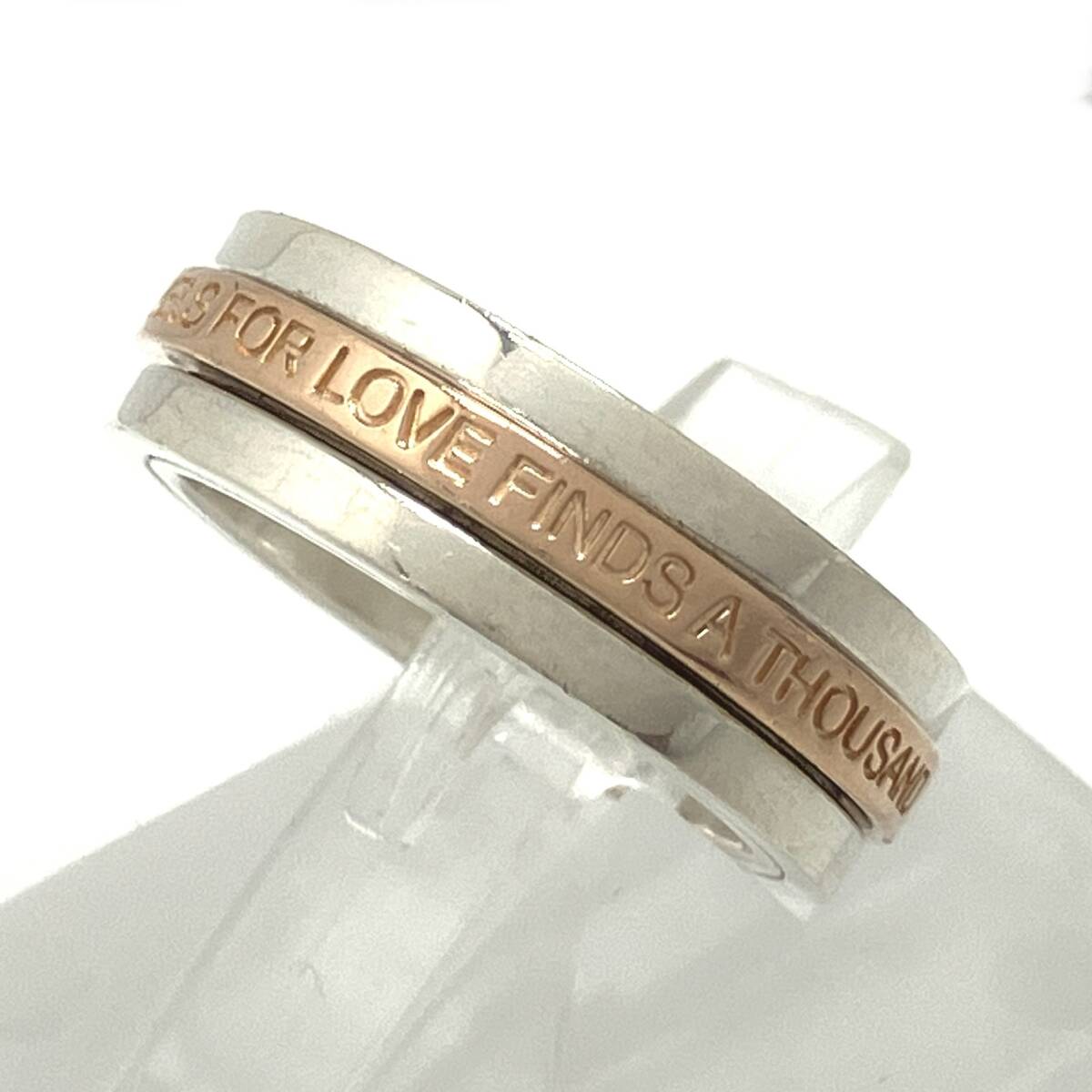 THE KISS SV #9 約7.5g 指輪 リング ザ キッス シルバー 約9号 レディース 品物のみ_画像2