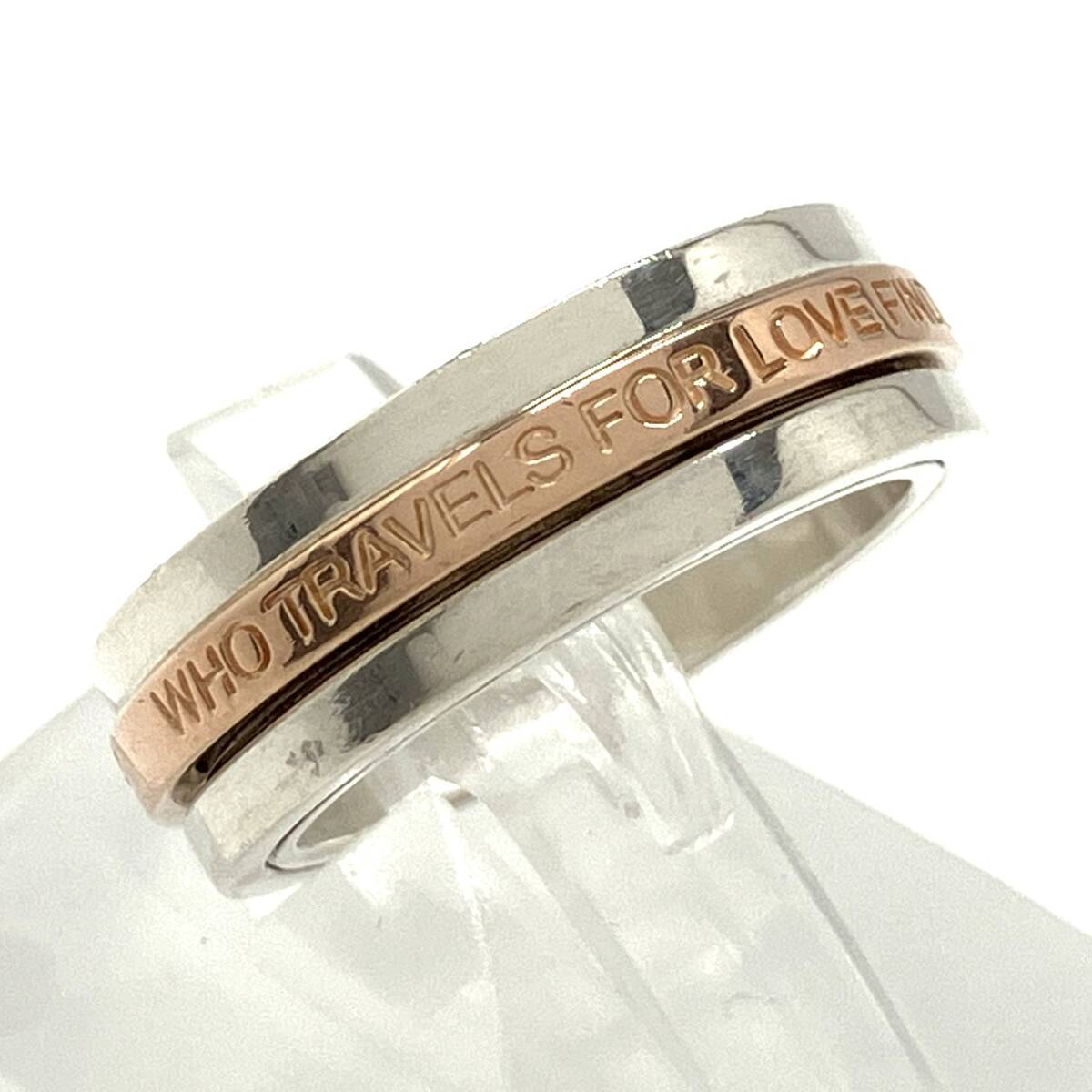 THE KISS SV #9 約7.5g 指輪 リング ザ キッス シルバー 約9号 レディース 品物のみ_画像3