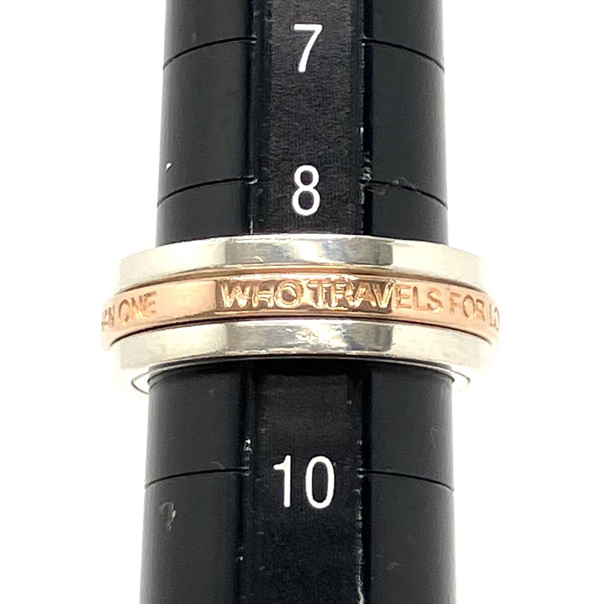 THE KISS SV #9 約7.5g 指輪 リング ザ キッス シルバー 約9号 レディース 品物のみ_画像8