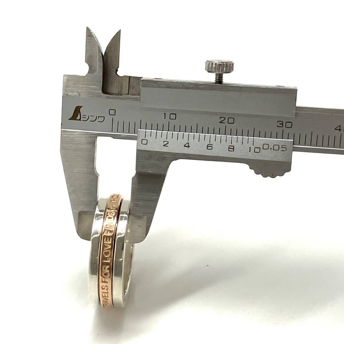 THE KISS SV #9 約7.5g 指輪 リング ザ キッス シルバー 約9号 レディース 品物のみ_画像6