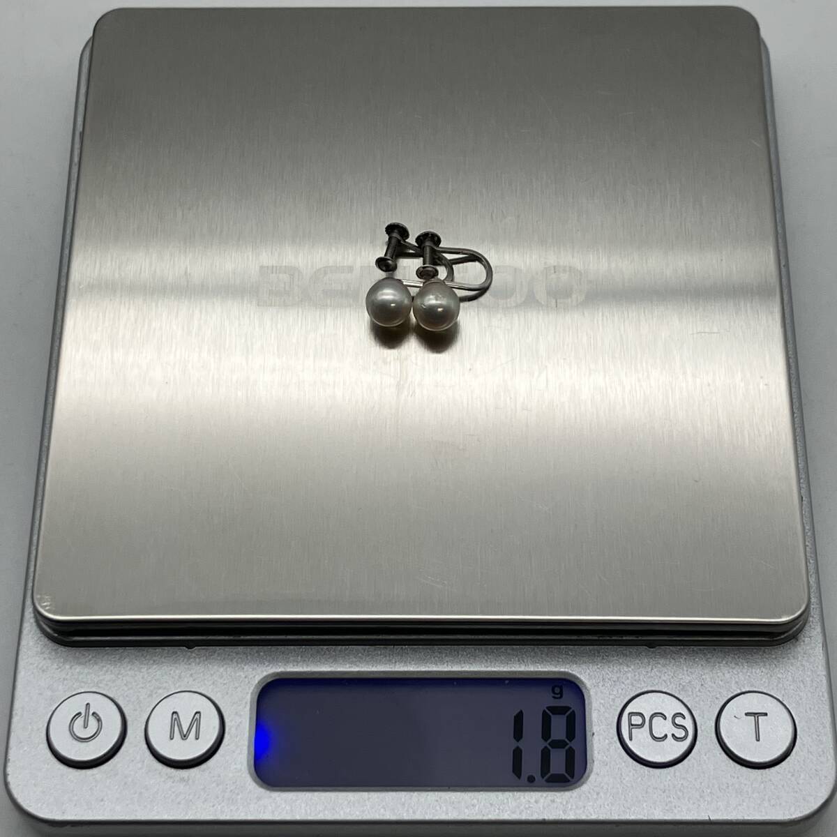 Pt900 プラチナ900 ネジ式イヤリング 1.8g_画像7