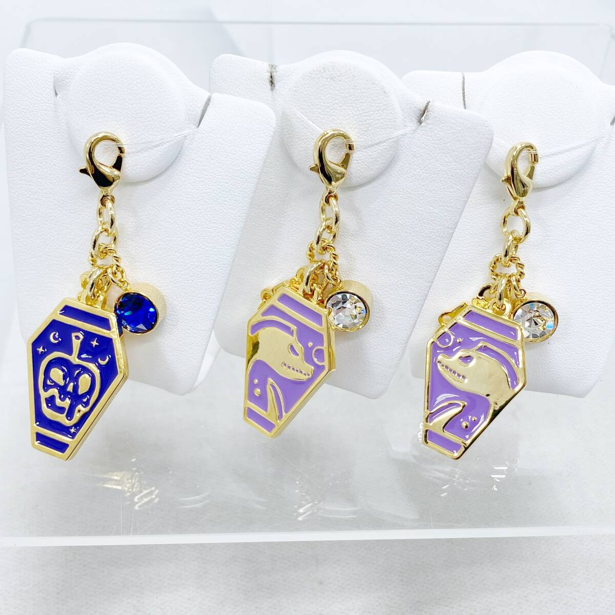 SamantheThavasa × Disney Twisted-Wonderland サマンサタバサ チャーム 3点セット ツイステ エペル ジェイド フロイド ディズニー_画像1