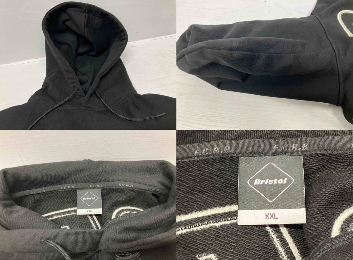 F.C.Real Bristol ブリストル BIG LOGO BAGGY SWEAT HOODIE ビッグロゴ バギー スウェットフーディー FCRB-252091 サイズXXL ブラック 通年_画像3