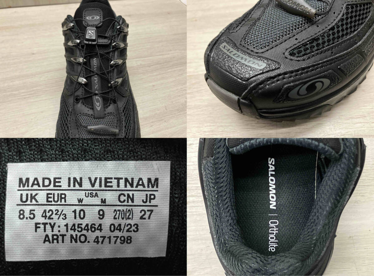 SALOMON / サロモン 471798 ACS PRO スニーカー ローカット トレイルランニング 3Dメッシュ 機能的 通気性 ブラック 2024 27cm_画像7