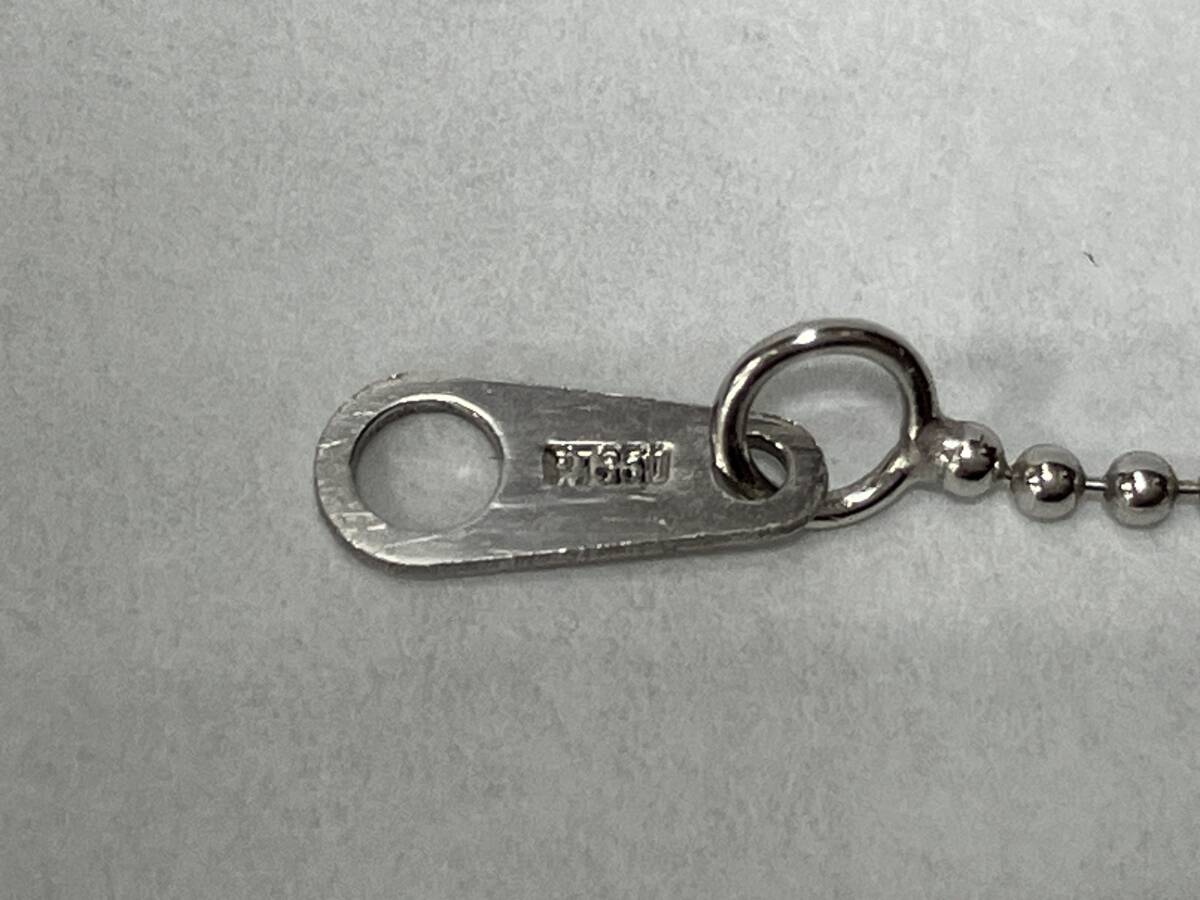 Pt850／40cm／2.2g／プラチナ ネックレス_画像5