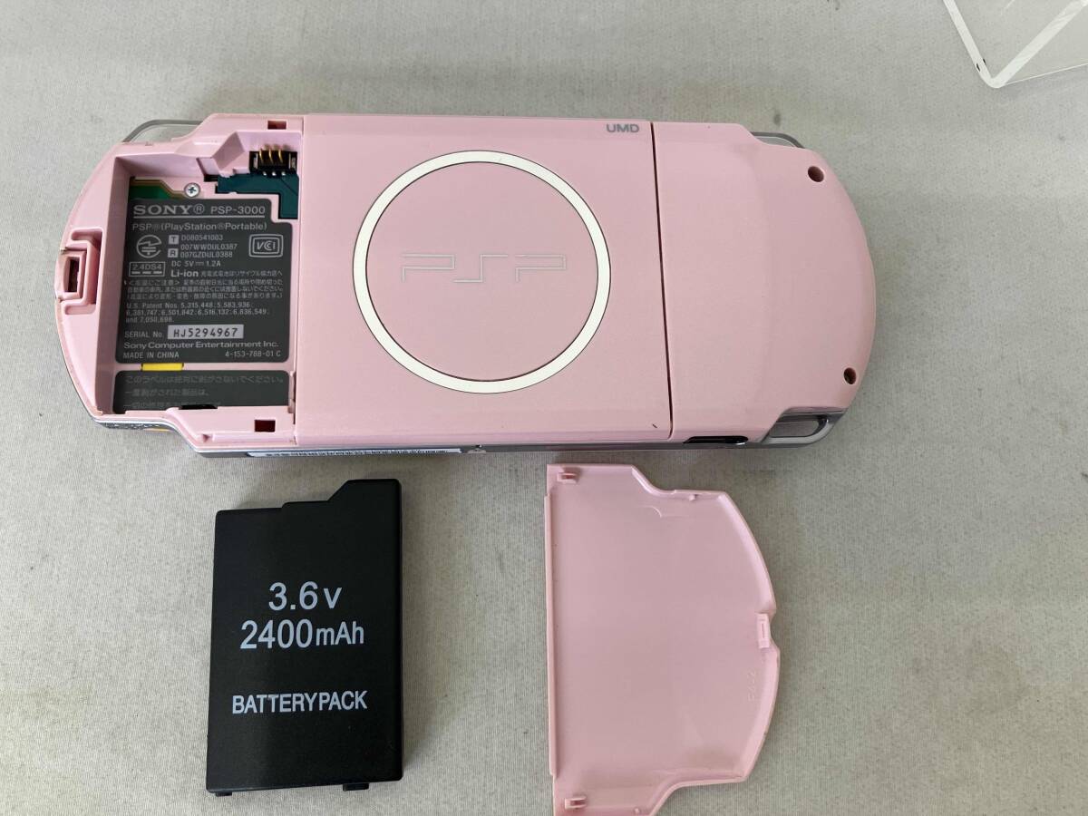 ジャンク 箱?説明書なし 付屬品欠品 PSP「プレイステーション?ポータブル」ブロッサム?ピンク(PSP3000ZP)