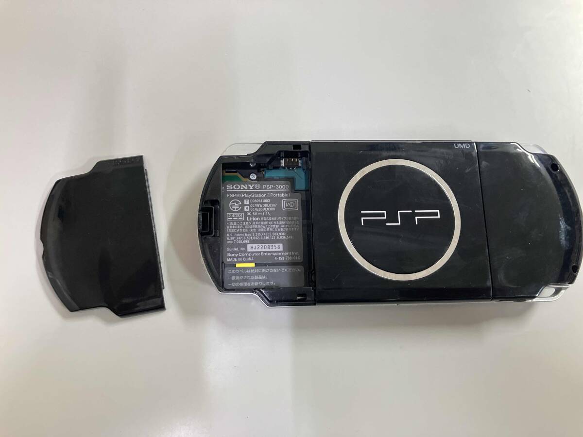 ジャンク PSP「プレイステーション?ポータブル」ピアノ?ブラック(PSP3000PB) 本體?箱?説明書　のみ