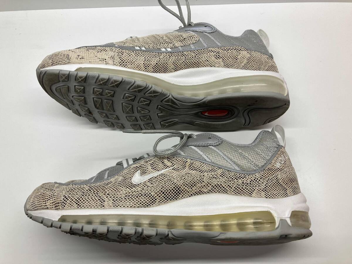 NIKE Air Max 98 × Supreme 'Snakeskin' 844694-100 ナイキ エアマックス 98 × シュプリーム 'スネークスキン' スニーカー 27cm 箱付属_画像3