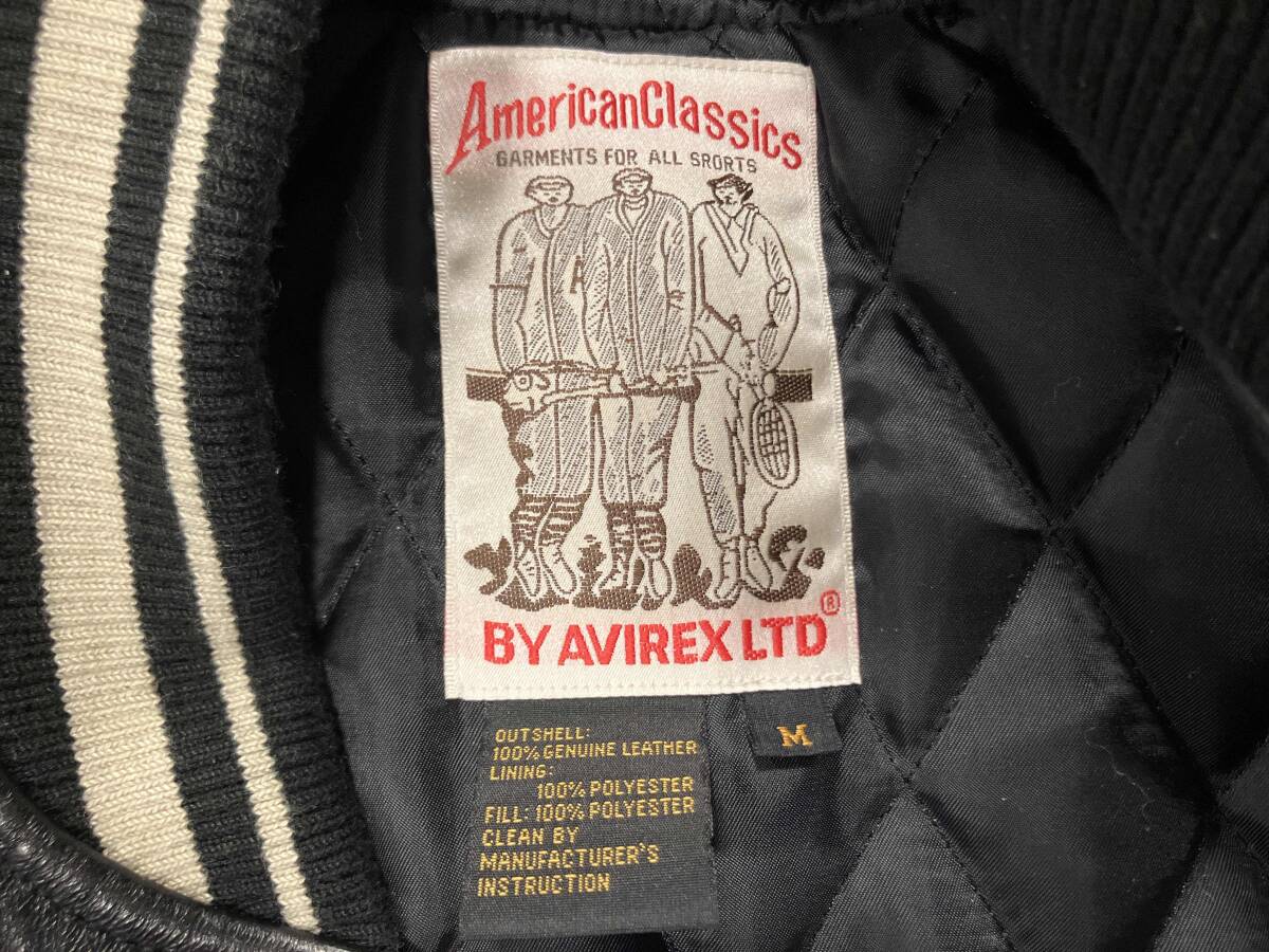 AVIREX アヴィレックス 6181032 バーシティジャケット レザー ブラック_画像3