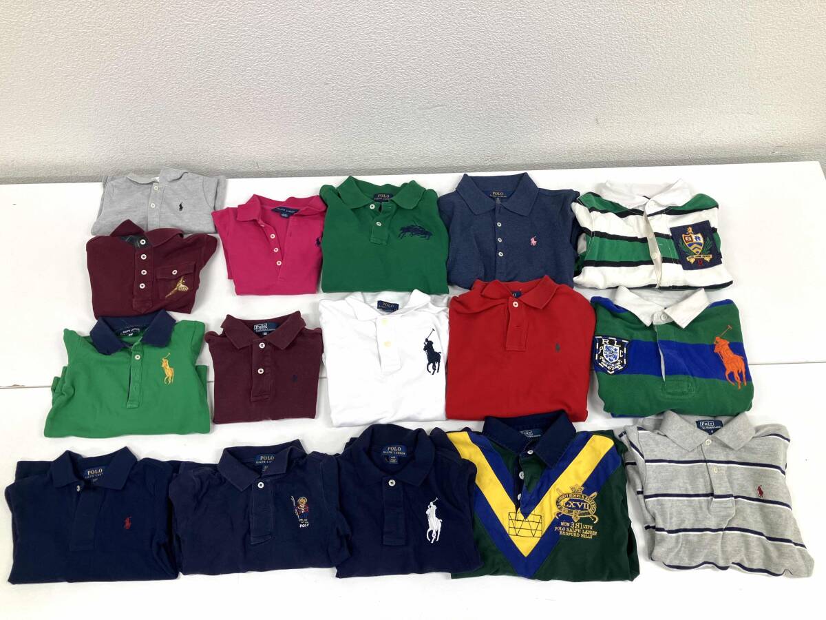 Ralph Lauren ラルフローレン 長袖 ポロシャツ 16着 まとめ売り 約70〜150cm程度_画像1