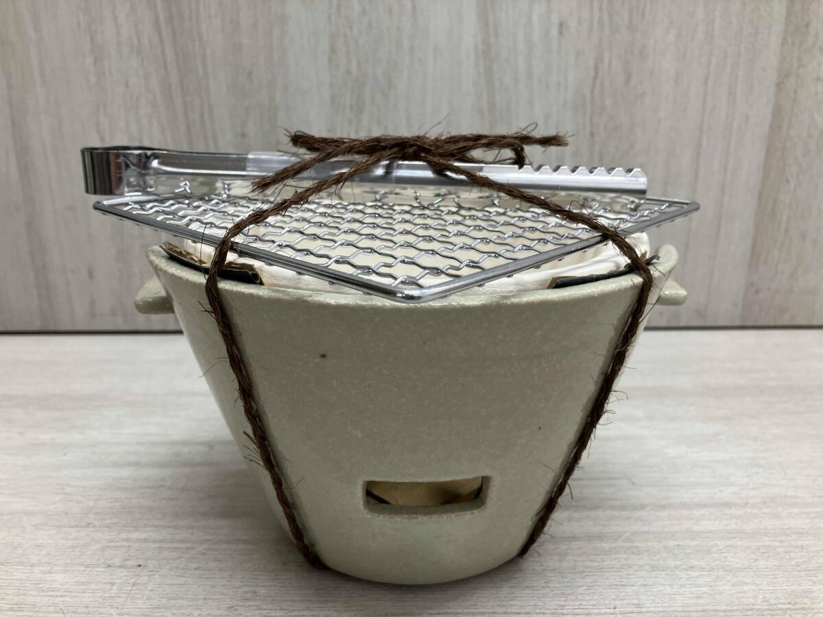 炭焼き水コンロ &ビアセット 白唐津_画像2