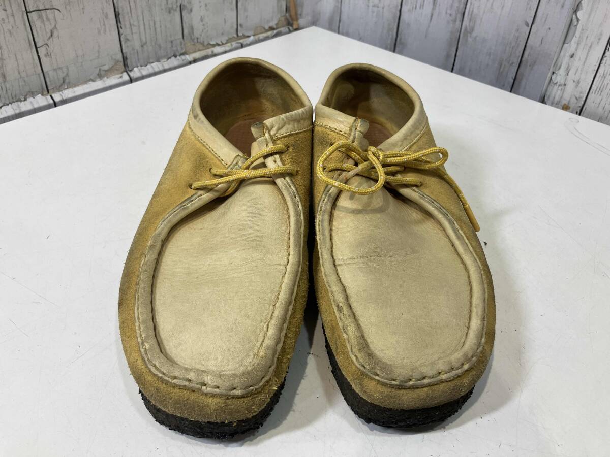 clarks クラークス ワラビー ペールイエロー 26cm ブーツ 店舗受取可_画像2