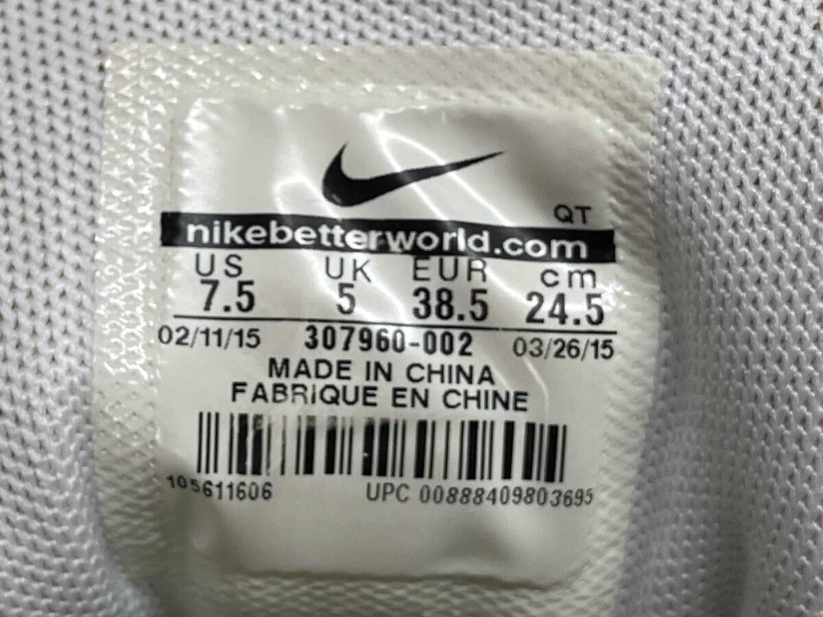 NIKE Nike Women'swi мужской Air Max air max 95 OG Neon neon 307960-002 замша сетка спортивные туфли серый 24.5cm