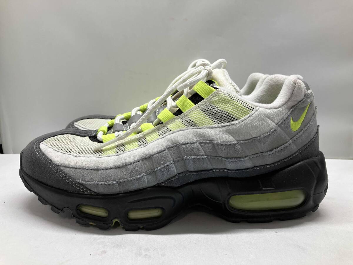 NIKE Nike Women'swi мужской Air Max air max 95 OG Neon neon 307960-002 замша сетка спортивные туфли серый 24.5cm