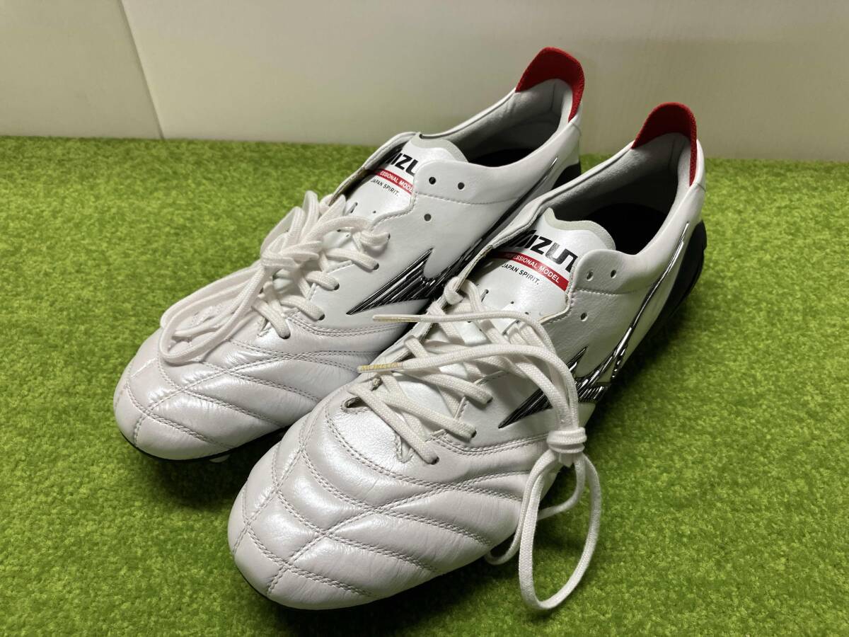 MIZUNO サッカー スパイク 27.5cm MORELIA NEO IV モレリア ネオ JAPAN MIX P1GC233009 ホワイト×ブラック×チャイニーズレッド_画像1