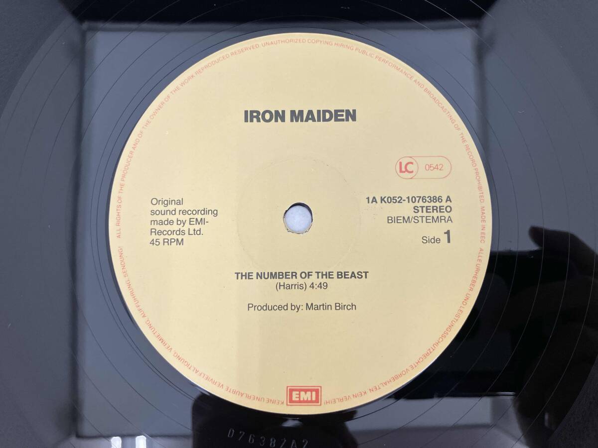 輸入盤 LP / Iron Maiden / the number of the beast / maxi single super sound version / 1A K052-1076386 / アイアン・メイデン_画像4